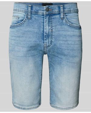 Blend Slim Fit Jeansshorts im 5-Pocket-Design Modell 'TWISTER' - Blau
