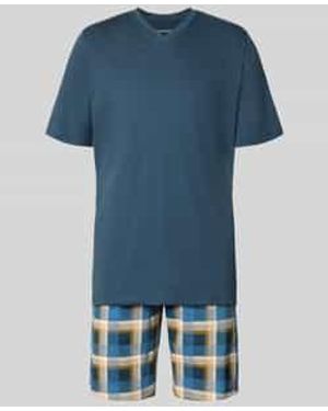 Schiesser Pyjama's - Blauw