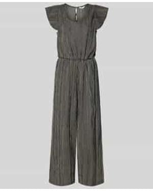 Tom Tailor Relaxed Fit Jumpsuit Met Structuurmotief - Grijs