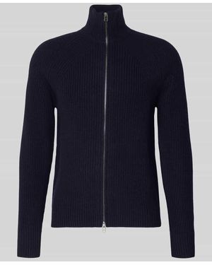 Forét Regular Fit Strickjacke aus reiner Wolle - Blau