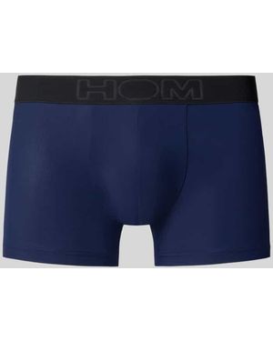 Hom Boxershorts mit elastischem Logo-Bund im 3er-Pack - Blau