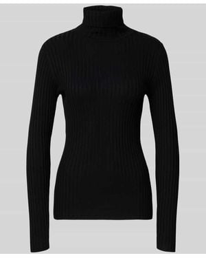 Soya Concept Slim Fit Longsleeve aus Viskose-Mix Modell 'Dolli' - Schwarz