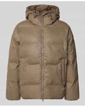 Freequent Gewatteerd Jack Met Tweewegsritssluiting, Model 'Raingo' - Bruin