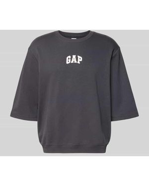 Gap T-Shirt mit Rundhalsausschnitt und Logo-Print - Blau