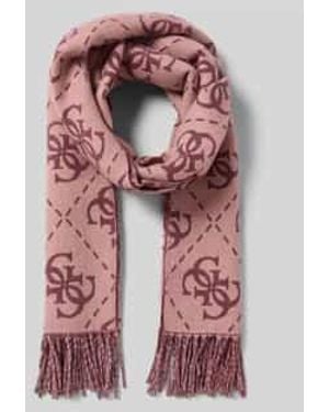 Guess Sjaal Met Rafels - Rood