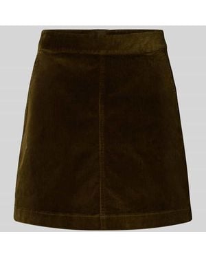 Marc O' Polo Regular Fit Mini-Rock aus Baumwoll-Mix - Grün