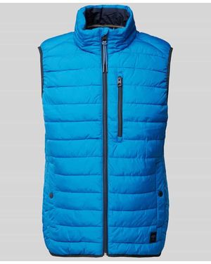 Fynch-Hatton Steppweste Mit Seitlichen Eingrifftaschen - Blau