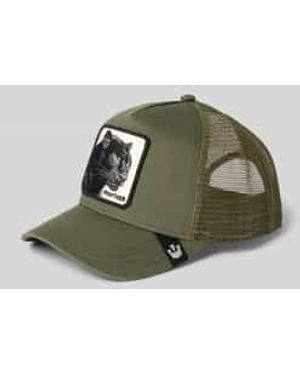 Goorin Bros Trucker-Pet Met Motiefpatch, Model 'The Panther' - Groen