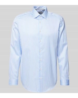 Jake*s Regular Fit Businesshemd - Blau