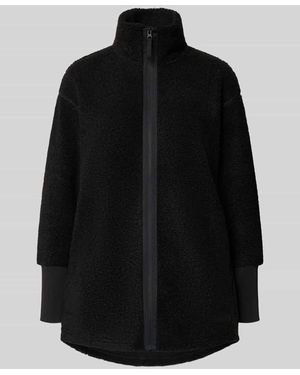 Didriksons Fleecejacke mit Stehkragen Modell 'TOLA' - Schwarz