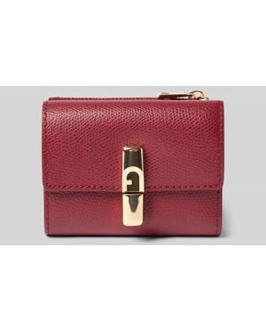 Furla Portemmonaie und Kartenetui im Set aus Leder Modell 'IRIDE' - Rot