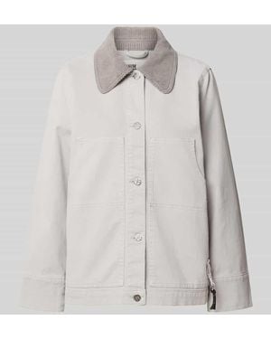 Baum und Pferdgarten Regular Fit Jacke mit Umlegekragen - Weiß
