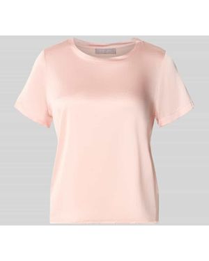 christian berg Blusenshirt aus Satin mit Rundhalsausschnitt - Pink