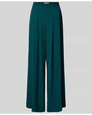 Rinascimento Wide Leg Stoffhose mit Raffungen - Grün