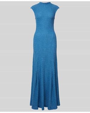 IVY & OAK Maxikleid Mit Stehkragen Modell 'Marcella' - Blau