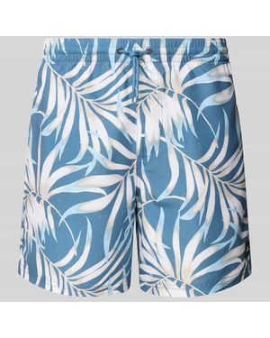 O'neill Sportswear Badehose mit Label-Patch Modell 'CALI FLORAL' - Blau