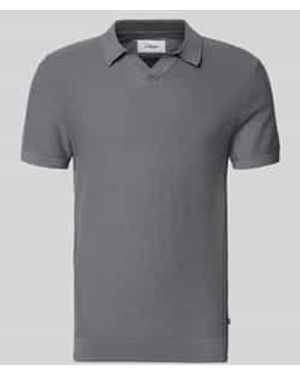 S.oliver Regular Fit Poloshirt Van Puur Katoen - Grijs