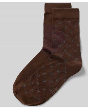 Joop! Socken aus Baumwoll-Mix im 2er-Pack Modell 'DAILY GLAM' - Braun