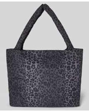 Studio Noos Shopper Met Dierenprint - Blauw