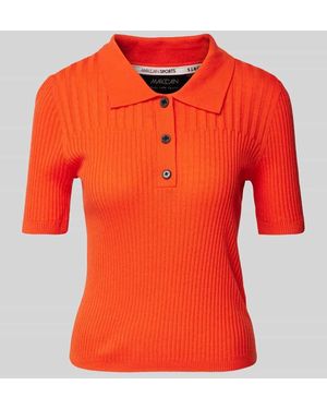 Marc Cain Strickshirt Mit Strukturmuster - Orange