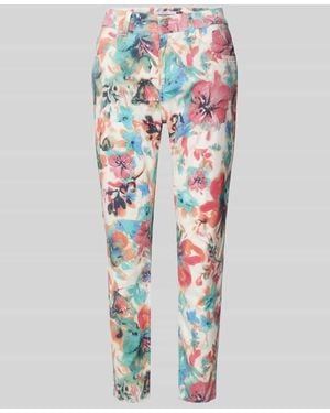 ANGELS Slim Fit Hose mit verkürztem Schnitt Modell 'ORNELLA' - Weiß
