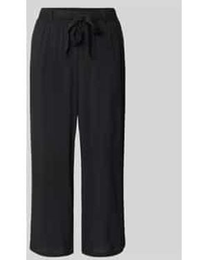 Soya Concept Culotte Van Viscose Met Strikceintuur - Zwart