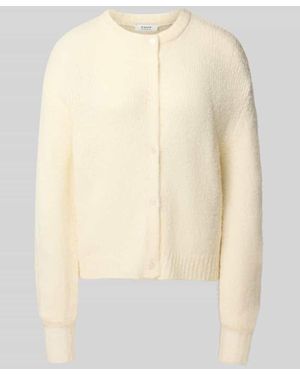 B.Young Cardigan mit Alpaka-Anteil und Rundhalsausschnitt Modell 'OTIA' - Natur