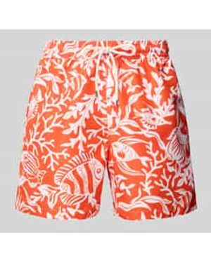 Polo Ralph Lauren Regular Fit Badehose Mit Tunnelzug Modell 'Traveler' - Orange