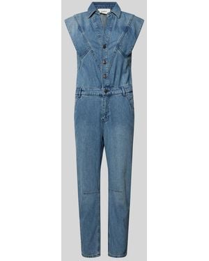 Ba&sh Jumpsuit mit Knopfleiste - Blau