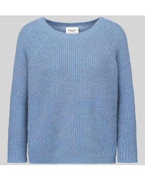 Weekend by Maxmara Regular Fit Pullover mit Mohair-Anteil Modell 'XENO' - Blau