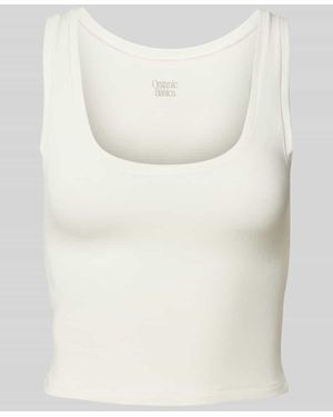Organic Basics Slim Fit Tank Top Mit Baumwollanteil - Weiß