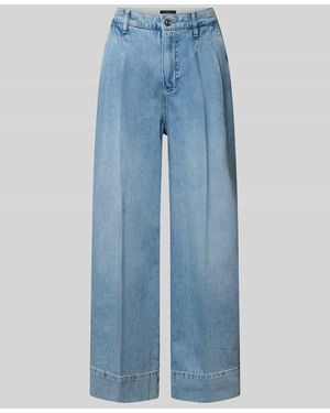 Ouí Wide Leg Jeans mit Eingrifftaschen - Blau