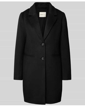 Tom Tailor Slim Fit Mantel mit Woll-Anteil - Schwarz