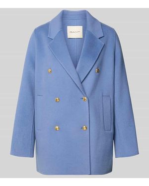 GANT Regular Fit Jacke mit Kaschmir-Anteil - Blau