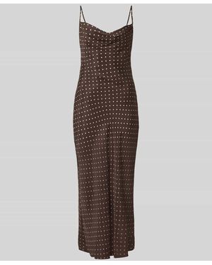 Guess Midikleid aus Lyocell-Mix mit Viskose-Anteil Modell 'Lina' - Braun