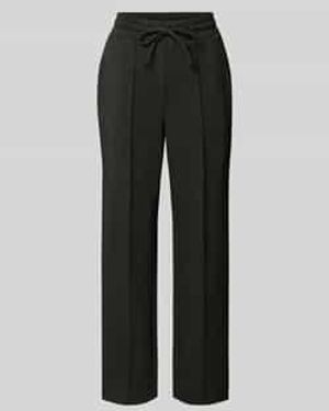 Rich & Royal Sweatpants Met Viscose En Steekzakken - Zwart