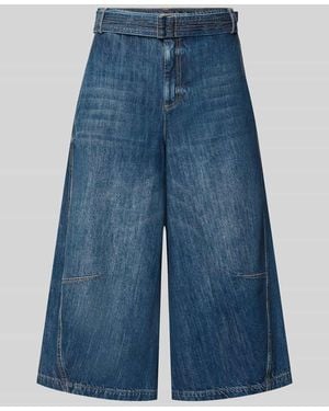 MAX&Co. Regular Fit Culotte aus Baumwoll-Mix mit Viskose-Anteil Modell 'EPOCHE' - Blau