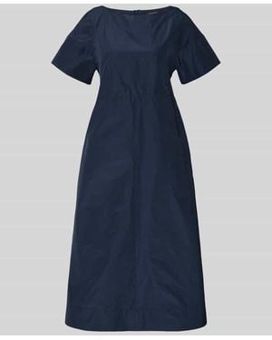 Weekend by Maxmara Fließendes Freizeitkleid mit Baumwoll-Anteil Modell 'PIOPPO' - Blau