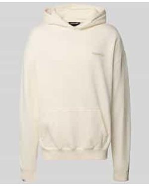 PEGADOR Oversized Hoodie Met Labelprint - Naturel