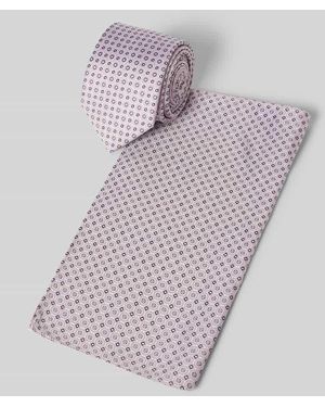 Prince BOWTIE Krawatte und Einstecktuch im Set aus Seide - Mehrfarbig