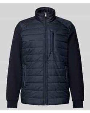 Christian Berg Men Steppjacke Mit Stehkragen - Blau