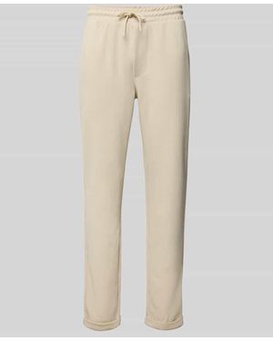Only & Sons Relaxed Fit Jogpants mit leichtem Strukturmuster Modell 'NEWKODYL' - Natur