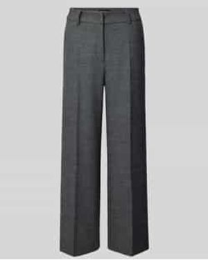 Cambio Wide Fit Stoffen Broek Met Viscose, Model 'California' - Grijs