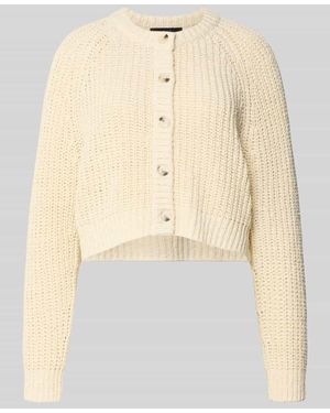 Ouí Strickjacke mit Rundhalsausschnitt - Natur