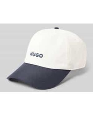 HUGO Cap Met Labelstitching Model 'Jake-Ox-N' - Wit