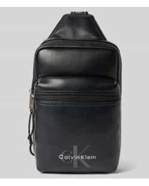 Calvin Klein Schoudertas Met Label - Zwart