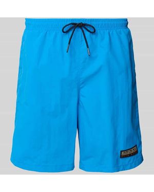 Napapijri Badehose mit seitlichen Eingrifftaschen Modell 'IAATO' - Blau