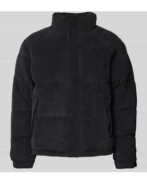 Redefined Rebel Steppjacke Mit Stehkragen Modell 'Moses' - Schwarz
