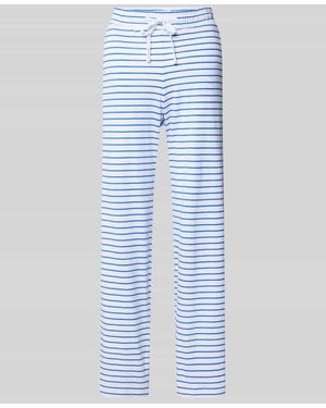 Christian Berg Women Regular Fit Pyjama-Hose mit Tunnelzug - Blau