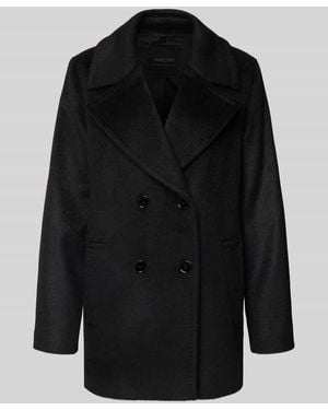 Marc Cain Jacke aus Schurwoll-Mix mit Mohair-Anteil - Schwarz